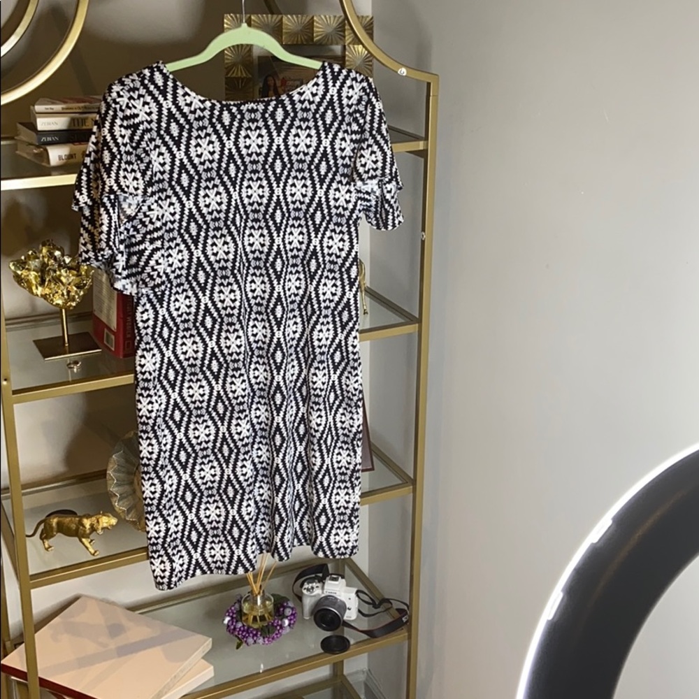 Black and white dress